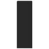 vidaXL Висок шкаф, черен, 40x41x124 см, инженерно дърво