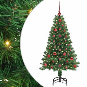 vidaXL С изкуствено коледно дърво с 150 LED светодиода Зелен 120 cm