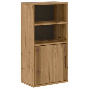 vidaXL Страничен шкаф ODDA 40x24x79 cm масивна дървесина бор