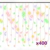vidaXL LED завеса ледени висулки 10 м 400 LED многоцветна 8 режима