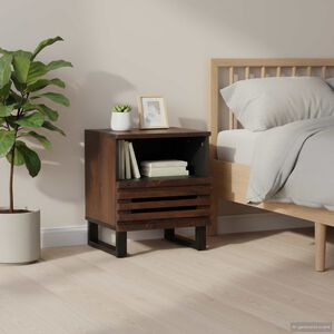 vidaXL Нощни шкафчета, 2 бр, 40x34x46 см, манго масив