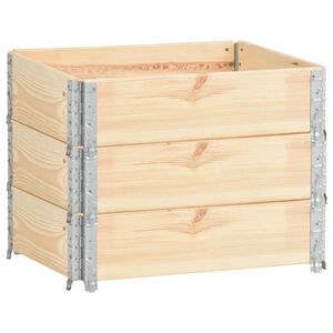 vidaXL Палетни страници, 3 бр, 60x80 см, борова дървесина масив