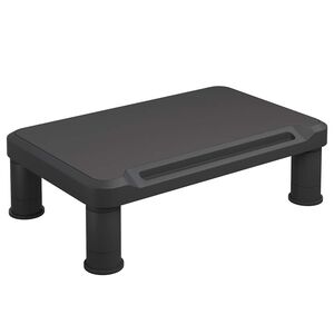 vidaXL Поставка за монитор, черна, 38x24x10,5 см