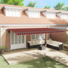vidaXL Сгъваем навес с Оранжево и кафяво 600 &times; 350 cm текстил