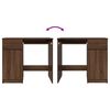 vidaXL Бюро, кафяв дъб, 86x49x76 см, инженерно дърво