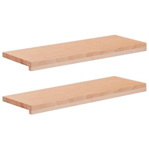 vidaXL Стъпала за стълби 2 бр. 70 x 25 x 2 cm Натурално Солидно бук