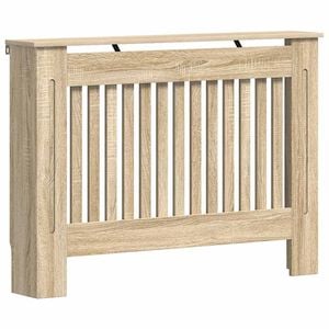vidaXL Параван за радиатор, 112x19x81,5 см, инженерно дърво