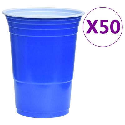 vidaXL Сгъваема маса за бира понг с чаши и топки 240 см