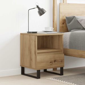 vidaXL Нощно шкафче Artisan Oak 40x35x50 cm Инженерна дървесина