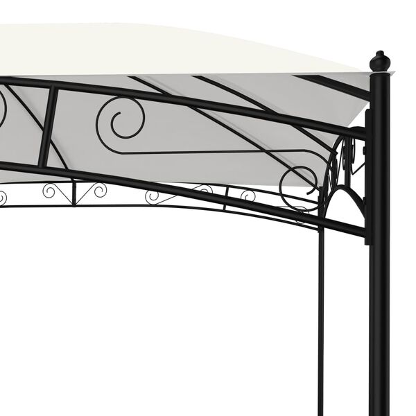 vidaXL Градинска беседка, 4x3 м, кремава, 180 г/м²