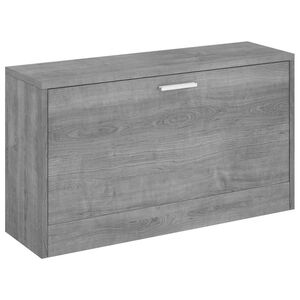 vidaXL Пейка за обувки, сив сонома, 80x24x45 см, инженерно дърво