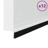 vidaXL Самозалепващи се четки за уплътняване на врати 12 pcs Бяло