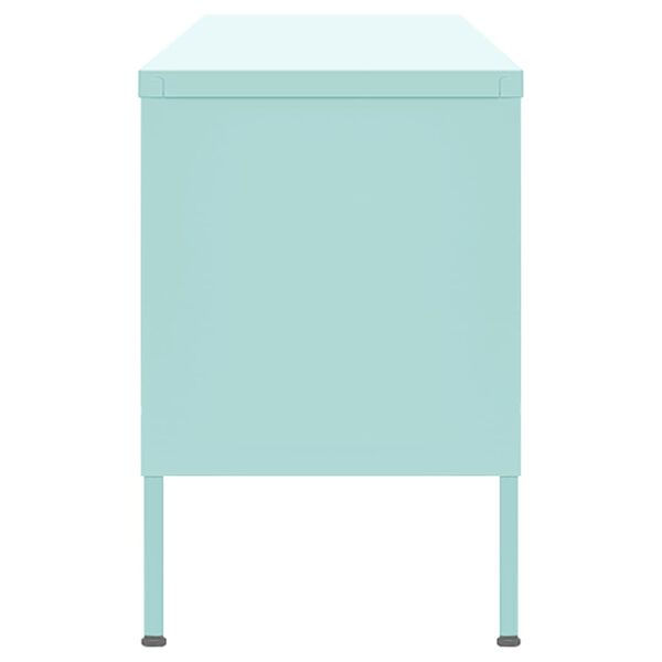 vidaXL ТВ шкаф, мента, 105x35x50 см, стомана