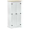 vidaXL Шкафове Бяло 76 x 50 x 170 см Солидно борово дърво