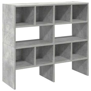 vidaXL Поставки за обувки, 2 бр, стифируеми, бетонно сив, 89,5x30x40см