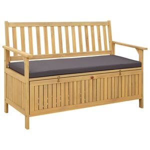 vidaXL Пейка с място за съхранение 2 -Seater 120 x 63 x 84 cm