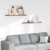 vidaXL Стенен рафт с рафт 2 pcs Червено 100 x 9 x 3 cm Инженерно дърво