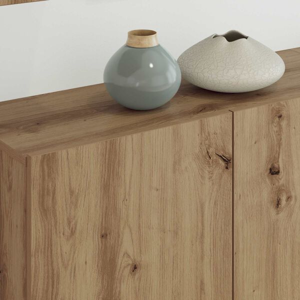 vidaXL Телевизионен стенен шкаф 5 pcs Дъб Инженерно дърво