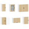 vidaXL Комплект кухненски шкафове от 11 части Porto, инженерно дърво
