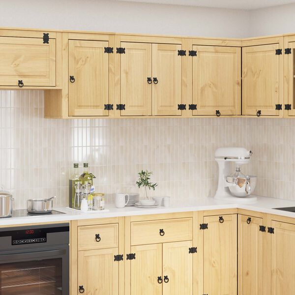 vidaXL За шкафове с рафт Меден 60 x 32 x 40 см Солидно борово дърво