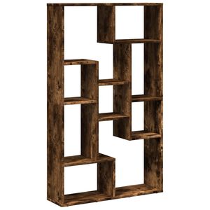 vidaXL Библиотека, опушен дъб, 72x20x120,5 см, инженерно дърво