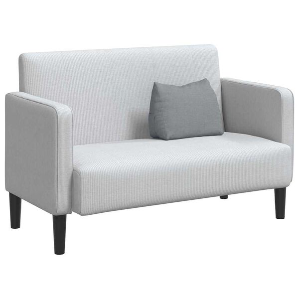 vidaXL Възглавница за гръб Светлосиво 45 x 20 x 35 см текстил