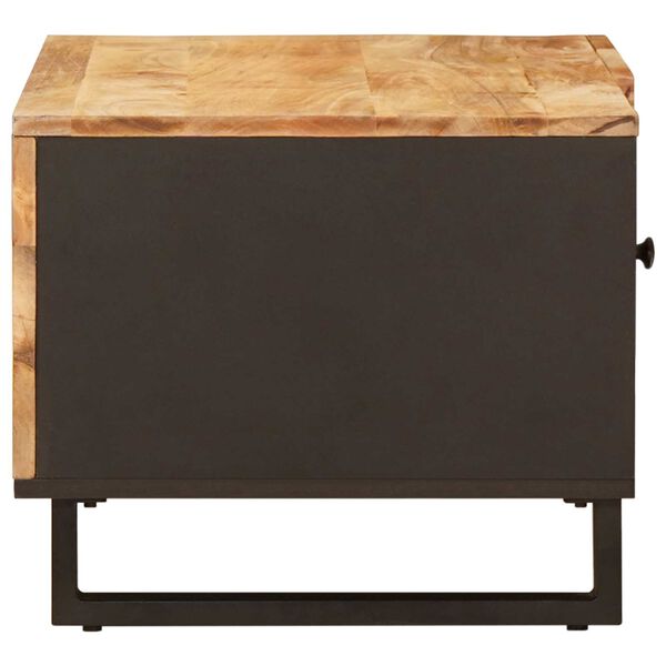 vidaXL Масичка за кафе Кафяво 80 x 50 x 40 cm Солидно мангово дърво