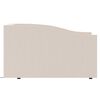 vidaXL Дневно легло с матрак, USB, кремаво, текстил, 90x200 см