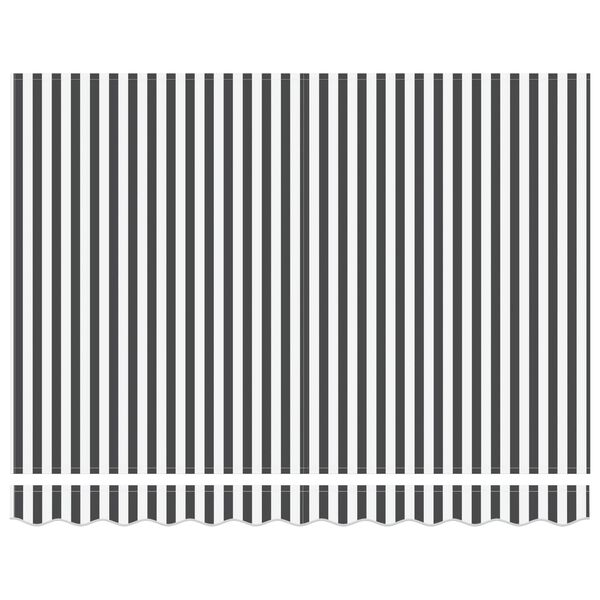 vidaXL Сгъваем навес Антрацит и бяло 350 x 250 cm Полиестер и метал