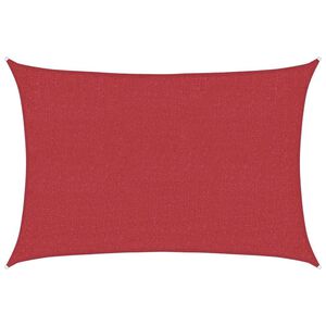 vidaXL Платно-сенник, 160 г/м&sup2;, червено, 2x2,5 м, HDPE