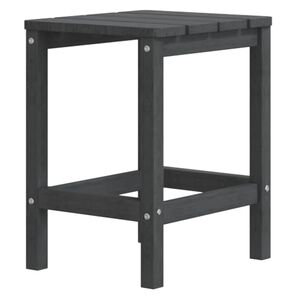 vidaXL Градинска маса Adirondack, aнтрацит, 38x38x46 см, HDPE