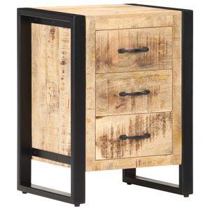 vidaXL Нощно шкафче, 40x35x55 см, мангово дърво масив