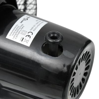 vidaXL Настолен вентилатор, 3 скорости, 30 см, 40 W, черен