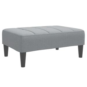 vidaXL Табуретка, светлосива, 77x55x31 см, Плат