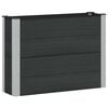 vidaXL Градинска повдигната леха Черно 100 x 30 x 72 см алу.