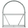 vidaXL Поставка за дърва, зелена, 120x45x140 см, поцинкована стомана