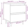 vidaXL Нощно шкафче, сонома дъб, 40x35x50 см, инженерно дърво