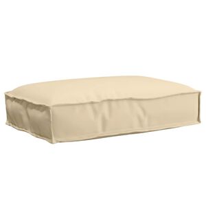 vidaXL Възглавница Бежово 60 x 40 x 8 см Оксфордска тъкан