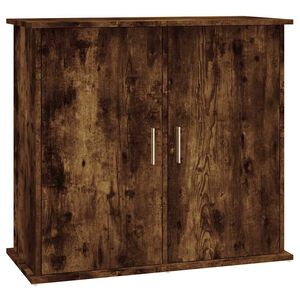 vidaXL Поставка за аквариум, опушен дъб, 81x36x73 см, инженерно дърво