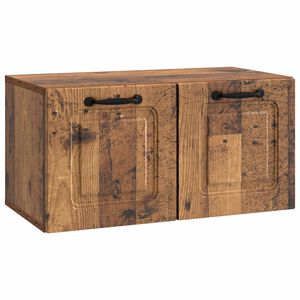 vidaXL Стенно монтиран ТВ шкаф Старо дърво 59,5 x 31 x 30 см