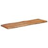 vidaXL Плот за маса, 120x40x2,5 см, правоъгълен, акация масив, жив ръб