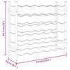 vidaXL Стойка за вино за 36 бутилки, черна, желязна