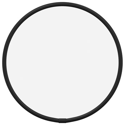 vidaXL Стенно огледало черно Ø 20 см кръгло