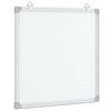 vidaXL Магнитна бяла дъска 60x60x1,7 см алуминий