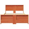 vidaXL Рамка за легло с таблото Кафяво с восъчно покритие 120 x 200 cm