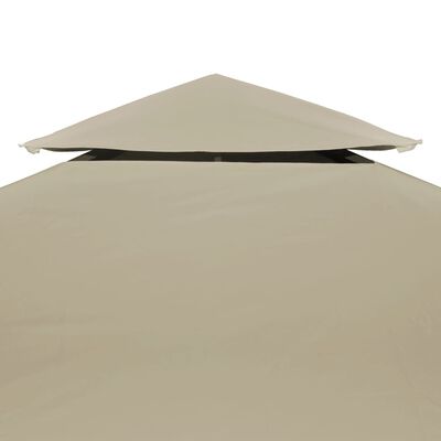 vidaXL Покривало за шатра, резервно, бежово, 310 гр/м², 3х3 м