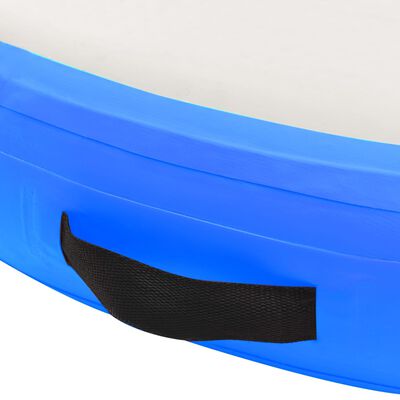 vidaXL Надуваем гимнастически дюшек с помпа, 100x100x10 см, PVC, син