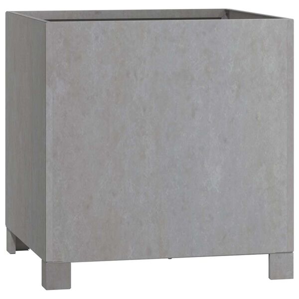 vidaXL Кашпи с крака, 2 бр, ръждиво, 40x40x40 см, кортенова стомана