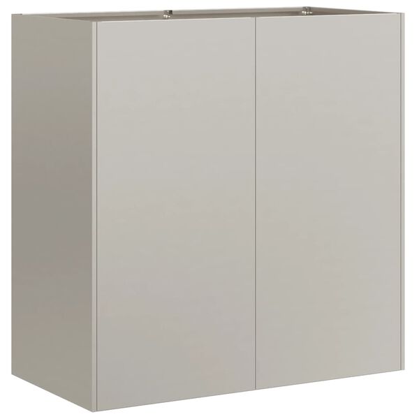 vidaXL Кашпа, ръждива, 80x40x80 см, патинираща стомана