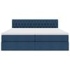 vidaXL Легло с място за съхранение Синьо 180 x 200 cm Изкуствена